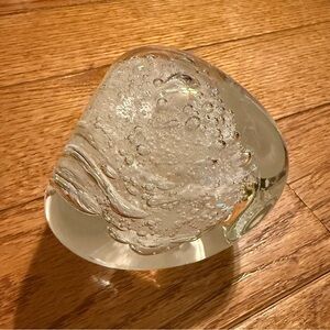 Rollin Karg Hand Blown Glass Heavy Paperweight Art Sculpture